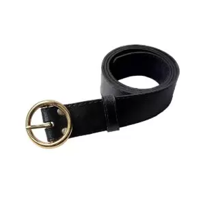 Cinto Feminino Fivela Redonda Dourada