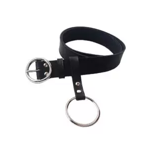 Cinto Feminino Fivela Redonda Com Argola