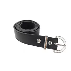 Cinto Feminino Fivela Meia Argola Com Passante De Metal 3,0cm