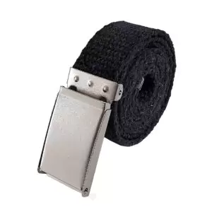 Cinto de Cadarço Fivela Americana Prateado 2,5cm